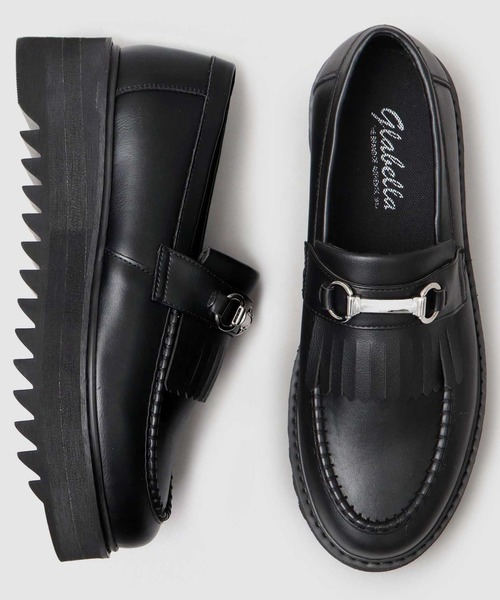 glabella（グラベラ）の「厚底シャークソール Uチップ レースアップオックスフォードシューズ（ドレスシューズ・メンズ・ブラック/ブラック系その他/ブラック系その他2・S/M/L）」の3枚目の写真