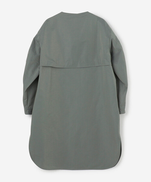 LE GLAZIK（ルグラジック）の「LE GLAZIK | ポリエステルタフタ ノーカラーコート WOMEN（ノーカラーコート・レディース・グレー/ベージュ・36）」の5枚目の写真