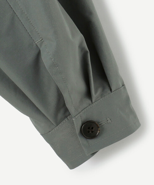 LE GLAZIK（ルグラジック）の「LE GLAZIK | ポリエステルタフタ ノーカラーコート WOMEN（ノーカラーコート・レディース・グレー/ベージュ・36）」の3枚目の写真