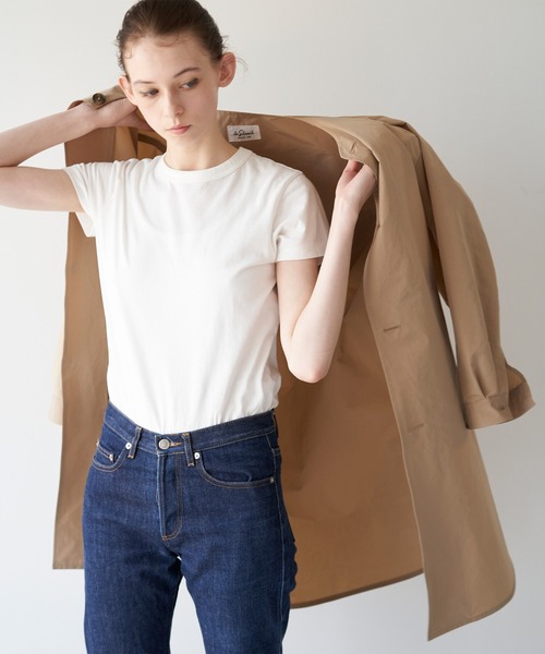 LE GLAZIK（ルグラジック）の「LE GLAZIK | ポリエステルタフタ ノーカラーコート WOMEN（ノーカラーコート・レディース・グレー/ベージュ・36）」の15枚目の写真