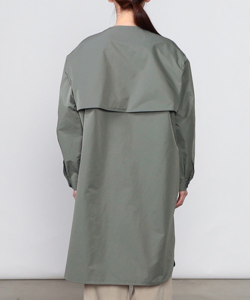 LE GLAZIK（ルグラジック）の「LE GLAZIK | ポリエステルタフタ ノーカラーコート WOMEN（ノーカラーコート・レディース・グレー/ベージュ・36）」の19枚目の写真