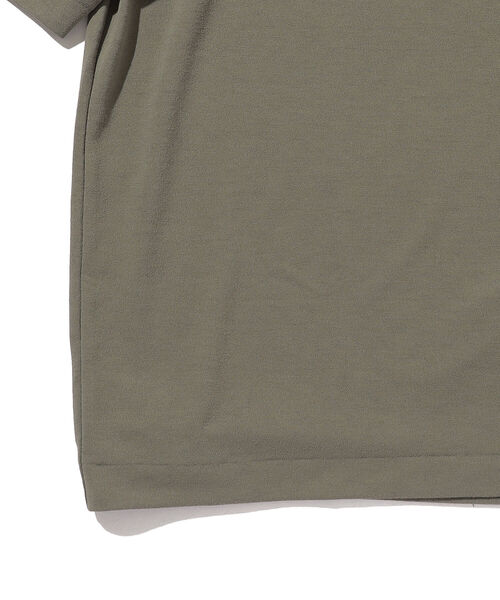 BEAMS LIGHTS（ビームスライツ）の「BEAMS LIGHTS / ポリコット モックネック Tシャツ（Tシャツ/カットソー・メンズ・オリーブ/ライトグレー・SMALL/MEDIUM/LARGE）」の6枚目の写真