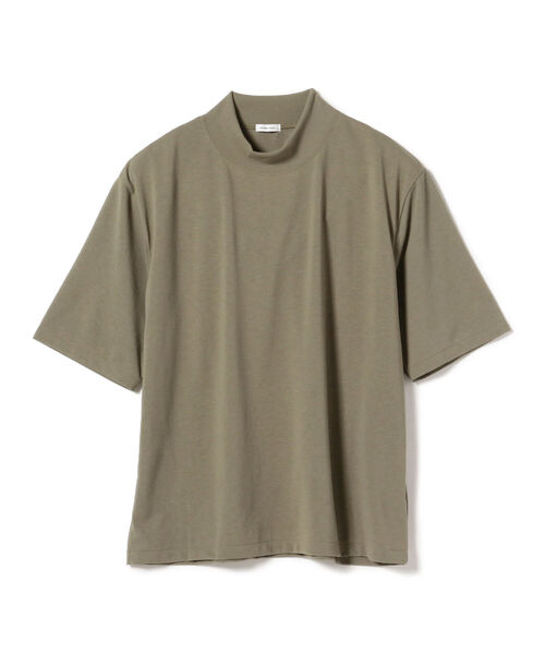 BEAMS LIGHTS（ビームスライツ）の「BEAMS LIGHTS / ポリコット モックネック Tシャツ（Tシャツ/カットソー・メンズ・オリーブ/ライトグレー・SMALL/MEDIUM/LARGE）」の13枚目の写真
