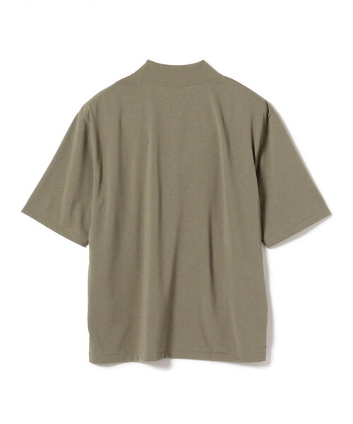 BEAMS LIGHTS（ビームスライツ）の「BEAMS LIGHTS / ポリコット モックネック Tシャツ（Tシャツ/カットソー・メンズ・オリーブ/ライトグレー・SMALL/MEDIUM/LARGE）」の14枚目の写真