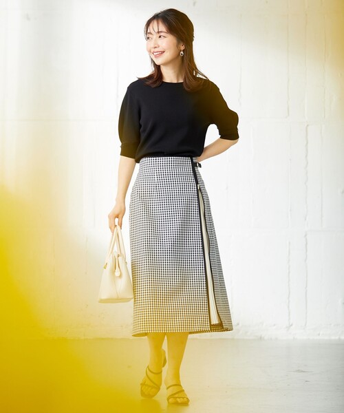 ANY SIS(エニィスィス)の「【洗える】ボリュームタックスリーブ ニット(ニット/セーター・レディース・ホワイト系/ブラック系/ライトグリーン系/スカイブルー系/ピンク系・2)」の16枚目の写真