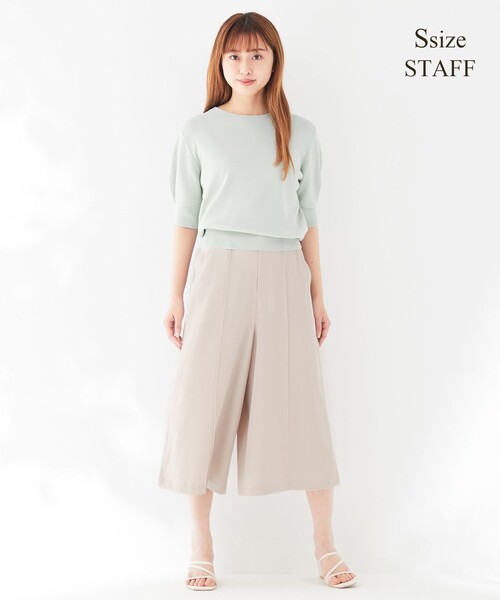 ANY SIS(エニィスィス)の「【洗える】ボリュームタックスリーブ ニット(ニット/セーター・レディース・ホワイト系/ブラック系/ライトグリーン系/スカイブルー系/ピンク系・2)」の14枚目の写真