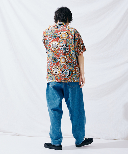 JOURNAL STANDARD(ジャーナルスタンダード)の「エスニックパターン 半袖開襟シャツ(シャツ/ブラウス・メンズ・ネイビー/レッド/イエロー/グリーン系その他/レッド系その他/サーモンピンク・MEDIUM/LARGE)」の17枚目の写真