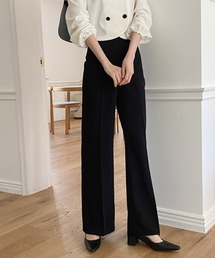 by muni:r | 7COLORロングハイウエストスラックス(スラックス)
