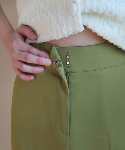 by muni:r（バイ ムニール）の「7COLORロングハイウエストスラックス（スラックス・レディース・ベージュ/グリーン/ピンク/レッド/ブラック/オリーブ/ブルー・SMALL/MEDIUM）」の18枚目の写真