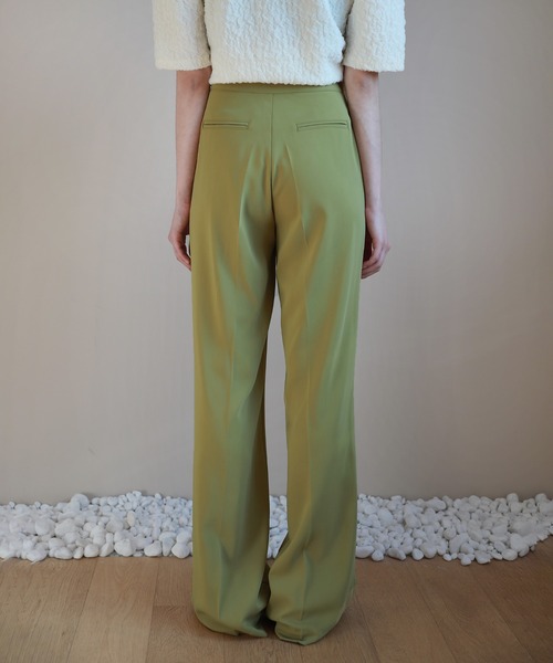 by muni:r（バイ ムニール）の「7COLORロングハイウエストスラックス（スラックス・レディース・ベージュ/グリーン/ピンク/レッド/ブラック/オリーブ/ブルー・SMALL/MEDIUM）」の19枚目の写真