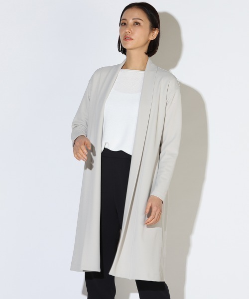 人気ブランド Web別注 上品見えライトロングカーディガン 洗濯機で洗える 直営店限定