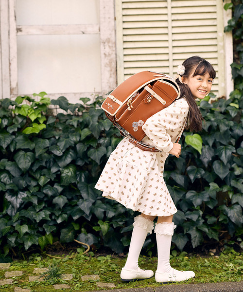 PAUL&JOE（ポールアンドジョー）の「PAUL & JOE(ポール & ジョー)クリザンテームフレンチリボンランドセル（ランドセル・キッズ・ミント/ネイビー/スカイブルー/ライラック/キャメル/ピンク・ONE SIZE）」の8枚目の写真