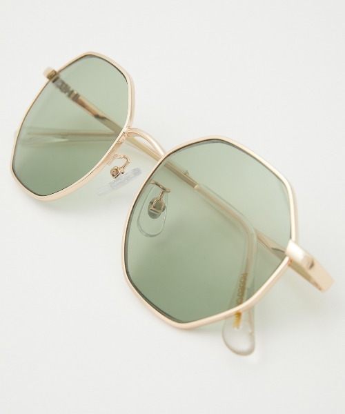 RODEO CROWNS WIDE BOWL（ロデオクラウンズワイドボウル）の「スクエアフレームグラス（サングラス・レディース・シルバー/ゴールド/グリーン・FREE）」の6枚目の写真