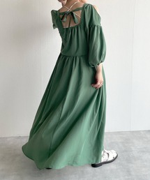 w closet | シャーリングオープンショルダーワンピース(ワンピース)