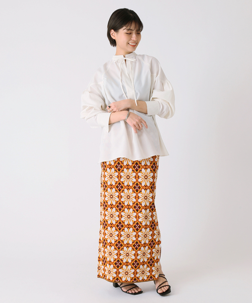 B.C STOCK（ベーセーストック）の「リネンライクスキッパーブラウス◆（シャツ/ブラウス・レディース・ホワイト/ブラック/イエロー・FREE）」の8枚目の写真