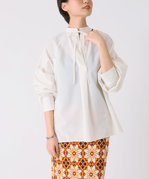 B.C STOCK（ベーセーストック）の「リネンライクスキッパーブラウス◆（シャツ/ブラウス・レディース・ホワイト/ブラック/イエロー・FREE）」の9枚目の写真