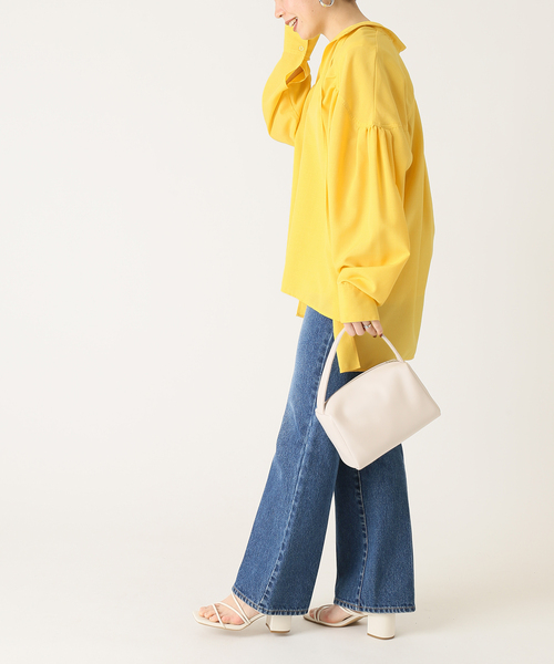 B.C STOCK（ベーセーストック）の「リネンライクスキッパーブラウス◆（シャツ/ブラウス・レディース・ホワイト/ブラック/イエロー・FREE）」の13枚目の写真