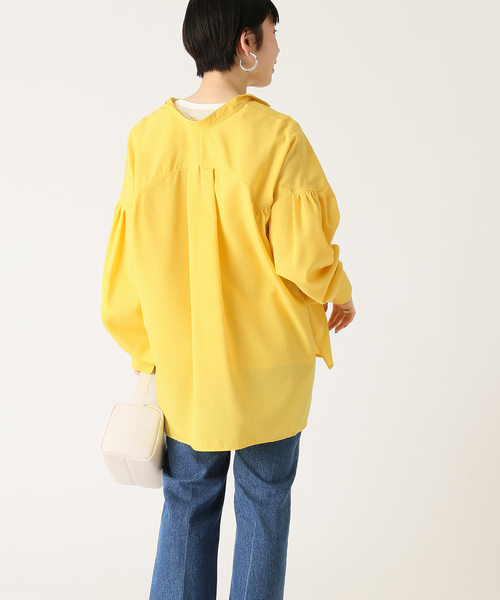 B.C STOCK（ベーセーストック）の「リネンライクスキッパーブラウス◆（シャツ/ブラウス・レディース・ホワイト/ブラック/イエロー・FREE）」の14枚目の写真