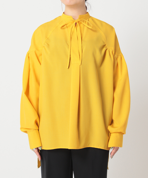 B.C STOCK（ベーセーストック）の「リネンライクスキッパーブラウス◆（シャツ/ブラウス・レディース・ホワイト/ブラック/イエロー・FREE）」の16枚目の写真