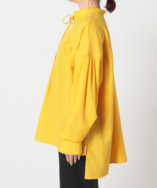 B.C STOCK（ベーセーストック）の「リネンライクスキッパーブラウス◆（シャツ/ブラウス・レディース・ホワイト/ブラック/イエロー・FREE）」の17枚目の写真