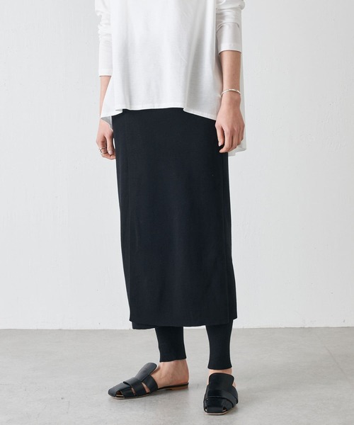 BEARDSLEY（ビアズリー）の「スカートセットパンツ（その他パンツ・レディース・ブラック/ネイビー・FREE）」の2枚目の写真