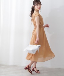 PROPORTION BODY DRESSING | バックリボンウエストシャーリングボイルワンピース / 1212140902(ワンピース)