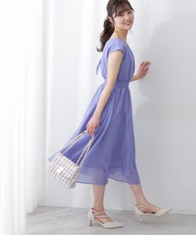 PROPORTION BODY DRESSING | バックリボンウエストシャーリングボイルワンピース / 1212140902(ワンピース)