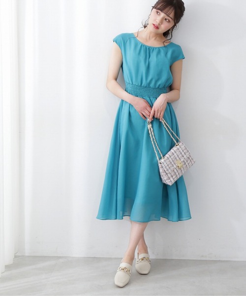 PROPORTION BODY DRESSING（プロポーションボディドレッシング）の「バックリボンウエストシャーリングボイルワンピース / 1212140902（ワンピース・レディース・イエロー/ブラック/グリーン/ブルー・SMALL/MEDIUM）」の21枚目の写真