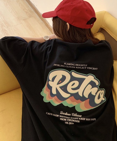 meJane(ミージェーン)の「ReTroバックロゴプリントBIGTシャツ【ZOZOTOWN限定】(Tシャツ/カットソー・レディース・ホワイト/ブラック・FREE)」の12枚目の写真