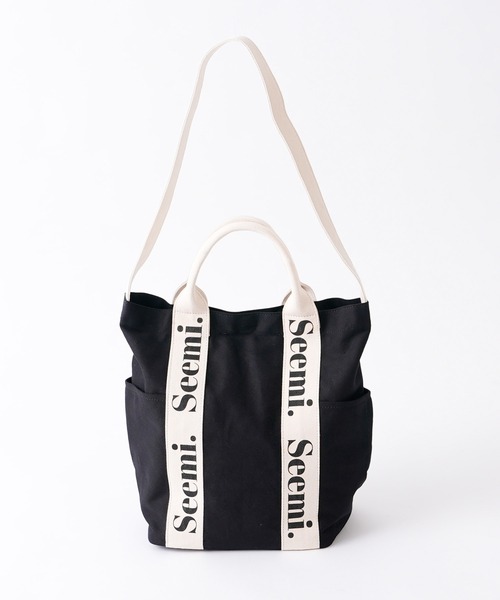 Seemi. byNICECLAUP( シーミーバイナイスクラップ)の「Seemiロゴトートバッグ(トートバッグ・レディース・ブラック/ホワイト系その他・FREE)」の19枚目の写真