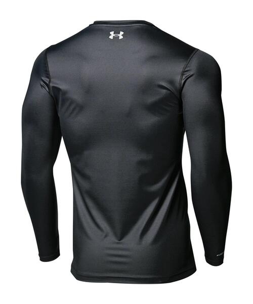 UNDER ARMOUR（アンダーアーマー）の「UAアイソチル フィッティド ロングスリーブ Vネックシャツ（ゴルフ/メンズ）（Tシャツ/カットソー・メンズ・ホワイト/ブラック・S/L/M/XL/XXL）」の7枚目の写真
