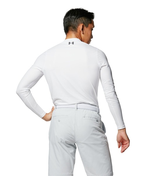 UNDER ARMOUR（アンダーアーマー）の「UAアイソチル フィッティド ロングスリーブ Vネックシャツ（ゴルフ/メンズ）（Tシャツ/カットソー・メンズ・ホワイト/ブラック・S/L/M/XL/XXL）」の15枚目の写真