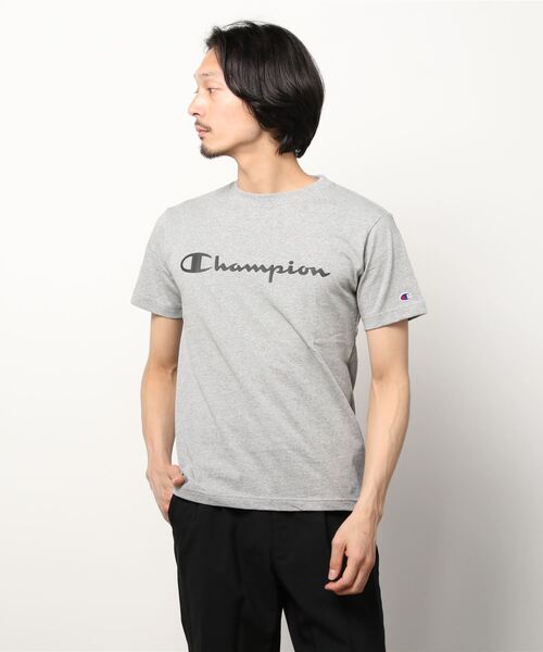 Champion（チャンピオン）の「【Champion/チャンピオン】メンズ ベーシック ショートスリーブTシャツ（Tシャツ/カットソー・メンズ・グレー/ホワイト/ブラック・MEDIUM/X-LARGE/LARGE）」の3枚目の写真