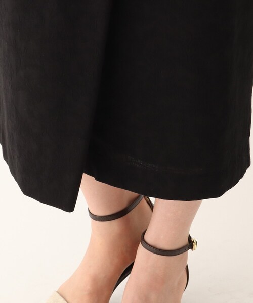 OPAQUE.CLIP（オペークドットクリップ）の「◆ボタニカルジャカードラップスカート【WEB限定サイズ】（スカート・レディース・ブラック/ダークグリーン/ブラウン系その他・42/40/38）」の8枚目の写真