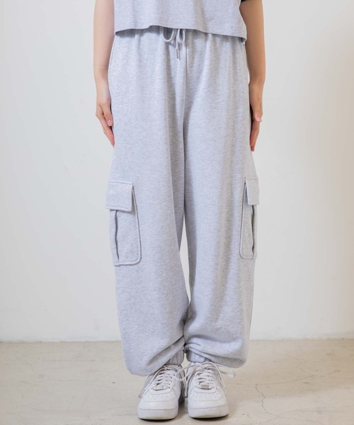 WEGO（ウィゴー）の「■■■WEGO/スウェットカーゴポケットパンツ■■■（カーゴパンツ・レディース・グレー系その他/その他2/ホワイト/その他1・FREE）」の20枚目の写真