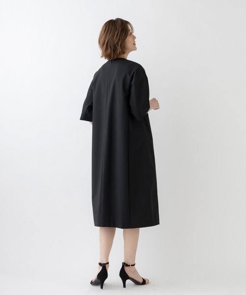 SONO/ソーノ】フリルタックワンピース【SONO NAVY】