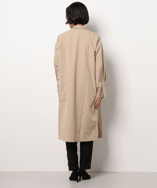 almo（アルモ）の「【almo】ベーシック ステンカラーコート(SP)（ステンカラーコート・レディース・ベージュ・FREE）」の3枚目の写真