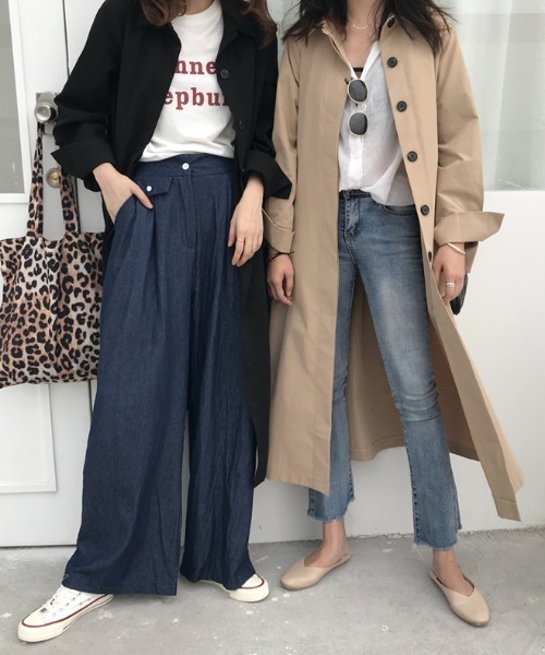 almo（アルモ）の「【almo】ベーシック ステンカラーコート(SP)（ステンカラーコート・レディース・ベージュ・FREE）」の10枚目の写真