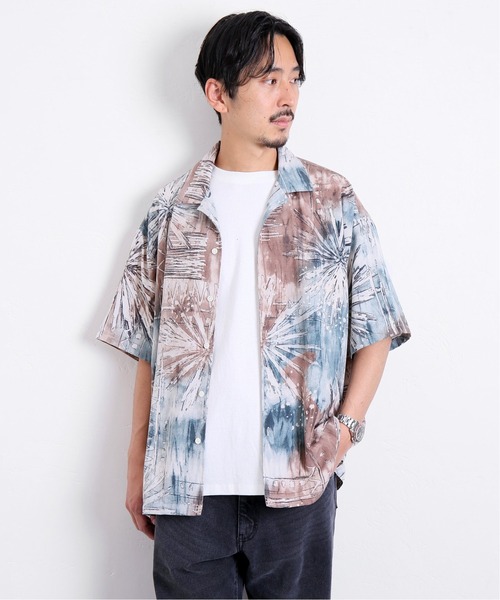 JOURNAL STANDARD(ジャーナルスタンダード)の「ウォールパターン 総柄 半袖シャツ(シャツ/ブラウス・メンズ・ベージュ系その他/ベージュ/ベージュ系その他2/ブラウン系その他・MEDIUM/LARGE)」の22枚目の写真