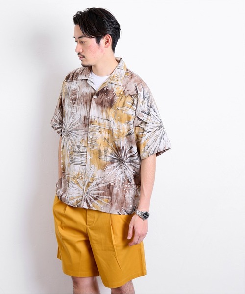 JOURNAL STANDARD(ジャーナルスタンダード)の「ウォールパターン 総柄 半袖シャツ(シャツ/ブラウス・メンズ・ベージュ系その他/ベージュ/ベージュ系その他2/ブラウン系その他・MEDIUM/LARGE)」の16枚目の写真