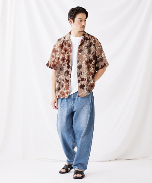 JOURNAL STANDARD(ジャーナルスタンダード)の「ウォールパターン 総柄 半袖シャツ(シャツ/ブラウス・メンズ・ベージュ系その他/ベージュ/ベージュ系その他2/ブラウン系その他・MEDIUM/LARGE)」の7枚目の写真