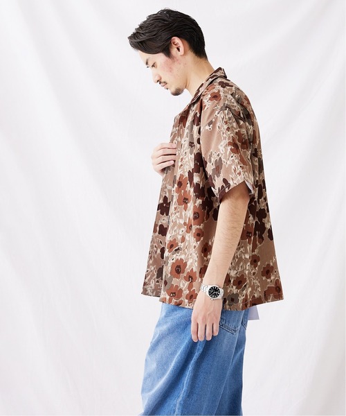 JOURNAL STANDARD(ジャーナルスタンダード)の「ウォールパターン 総柄 半袖シャツ(シャツ/ブラウス・メンズ・ベージュ系その他/ベージュ/ベージュ系その他2/ブラウン系その他・MEDIUM/LARGE)」の5枚目の写真