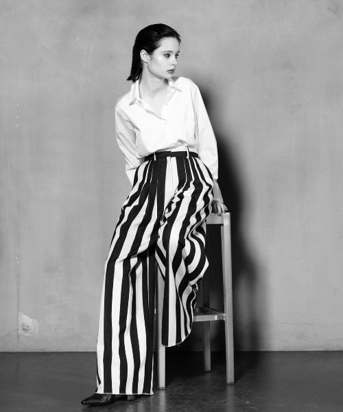 BACKLASH(バックラッシュ)の「Ballet by BACKLASH/バレエ バイ バックラッシュ/3 tack stripe pants(その他パンツ・レディース・ブラック・MEDIUM/SMALL)」の5枚目の写真