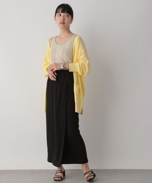 LOWRYS FARM（ローリーズファーム）の「シャーリングラップタイトスカート　287641（スカート・レディース・ブラック/ブラウン/オレンジ/アイボリー・FREE）」の7枚目の写真