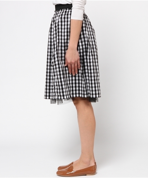 DISCOAT（ディスコート）の「【Discoat】リバーシブルギンガムスカート（スカート・レディース・ネイビー/ブラック・MEDIUM/LARGE）」の6枚目の写真