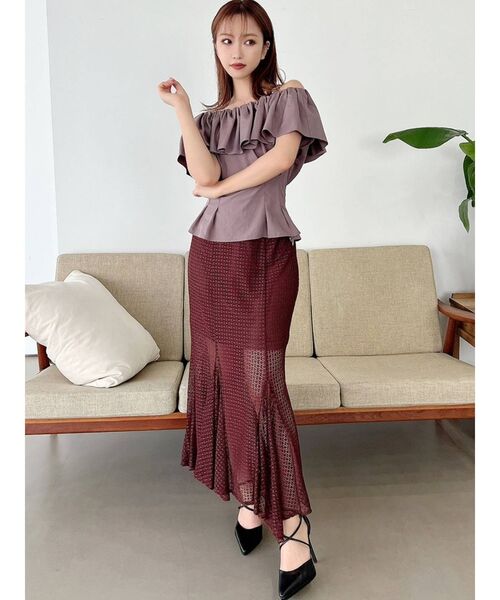 RESEXXY(リゼクシー)の「イレヘムマーメイドスカート(スカート・レディース・ホワイト/ブラック/ブラウン・FREE)」の22枚目の写真