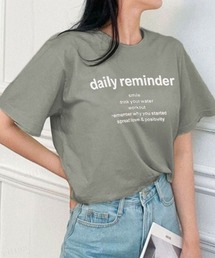 reminderレタリング半袖Tシャツ