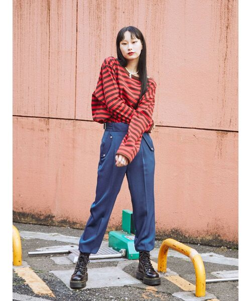 jouetie（ジュエティ）の「サイドベルトジョガーパンツ（その他パンツ・レディース・ブラック/ブラウン/グレー/レッド/ブルー・MEDIUM）」の20枚目の写真