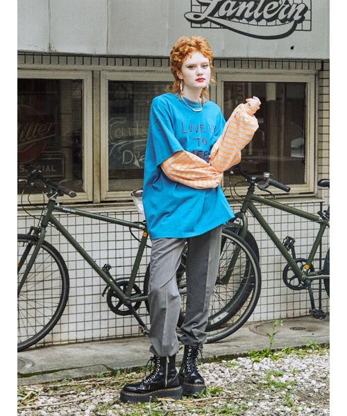 jouetie（ジュエティ）の「サイドベルトジョガーパンツ（その他パンツ・レディース・ブラック/ブラウン/グレー/レッド/ブルー・MEDIUM）」の7枚目の写真