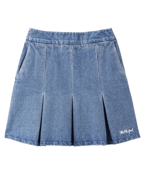 MILKFED.（ミルクフェド）の「DENIM MINI SKIRT（デニムスカート・レディース・ホワイト/ブラック/ライトインディゴブルー・ONE SIZE）」の14枚目の写真